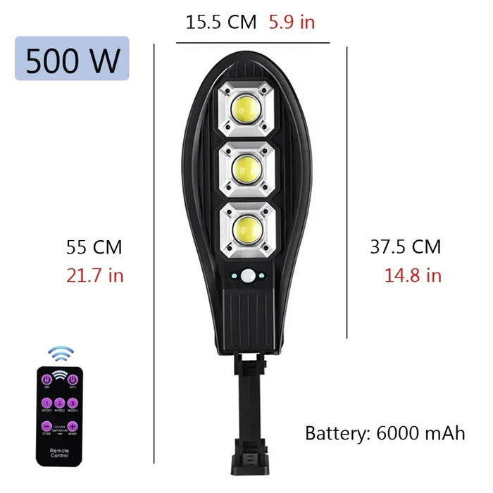 Solar LED Street Light – PIR Motion Sensor & Waterproof Outdoor Garden Lamp - Samanta Factory