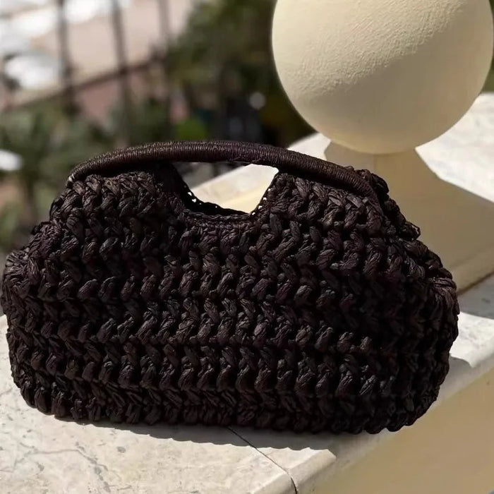 Fashionable Straw Woven Raffia Clutch Bag for Women – Summer Beach, Travel & Evening Purse SF