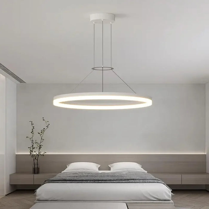 Modern LED Pendant Light – Adjustable Brightness & Color with Remote Control - Samanta Factory