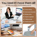 Foldable Laptop Stand 360°Rotation Notebook Table Aluminum Alloy Holder Portable Book Tablet Bracket with Heat Dissipation SF