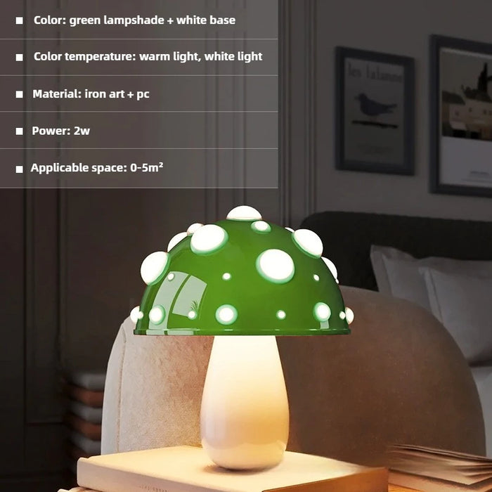Mushroom Night Light – Dimmable LED with Cute Forest-Inspired Design - Samanta Factory