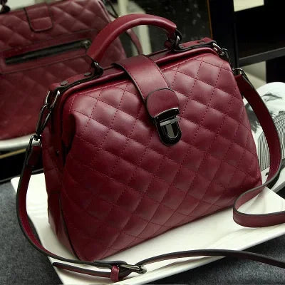 Women’s Shoulder & Crossbody Bag – Trendy Rhomboid Doctor Handbag
