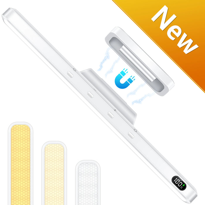 Rechargeable LED Night Light Bar – 3 Color Modes, Touch & Remote Control, Magnetic USB Desk Lamp - Samanta Factory