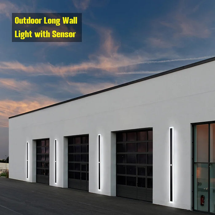 Outdoor LED Wall Light with Motion Sensor – IP65 Waterproof Aluminum Lamp for Porch, Garden, Garage, Villa - Samanta Factory