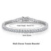 Luxury D Color Round Cut Bracelet for Men & Women - Samanta Factory