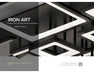 LED Ceiling Light – Modern Geometric Design with Remote Dimming - Samanta Factory