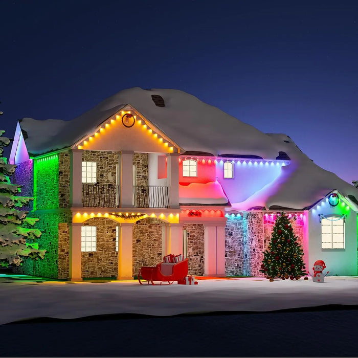 Outdoor LED String Lights – Multi-Color App & Remote Control