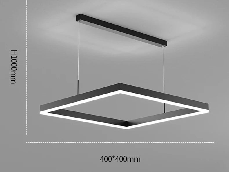Modern LED Ring Pendant Light – Dimmable Multi-Color Ceiling Fixture for Living & Bedroom Spaces - Samanta Factory