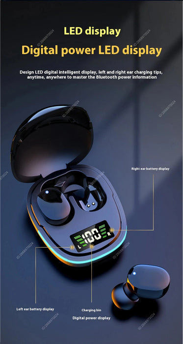 Bluetooth Earbuds – Waterproof Noise-Cancelling Wireless Headphones with Touch Control & Fast Charging