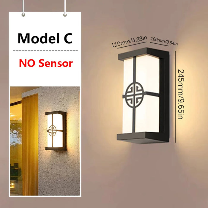 Modern LED Wall Light with Radar Motion Sensor – 16W/30W Waterproof IP55 ABS Lamp for Indoor & Outdoor Lighting - Samanta Factory