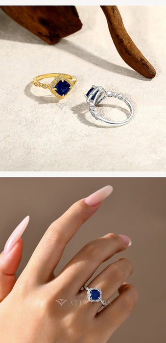 Moissanite Ring – D Color VVS1 Sterling Silver SF