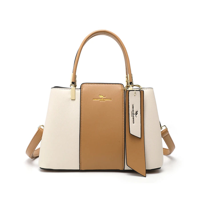 Luxury Fashion Print Handbag – Large Capacity Soft Leather Shoulder & Crossbody Bag for Women - Samanta Factory