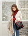 Women's Large Capacity PU Leather Tote Bag – Minimalist Urban Shoulder Bag SF