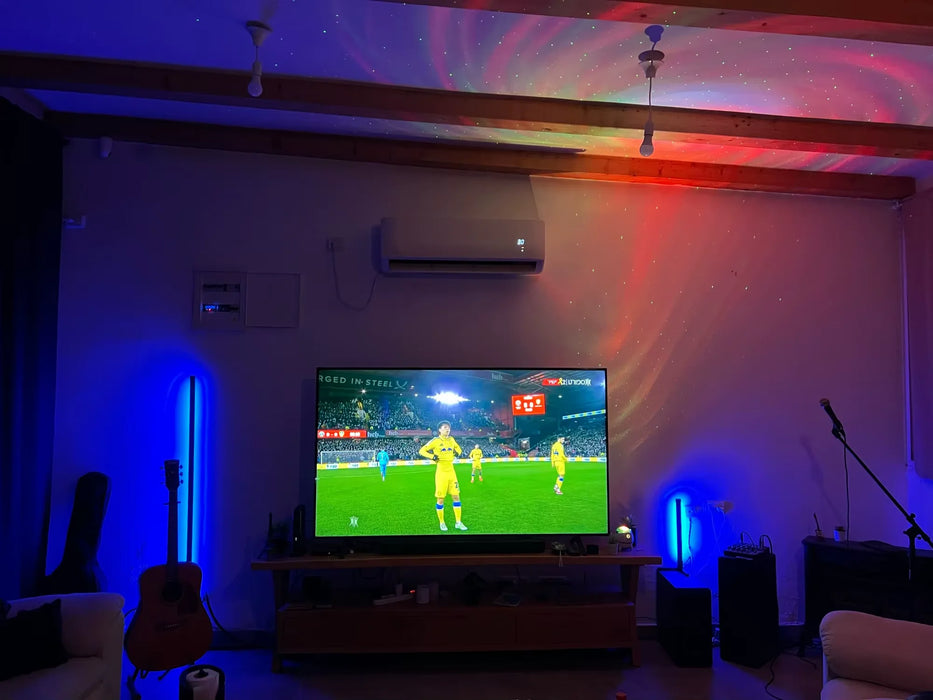 Modern RGBIC Smart Floor Lamp with 16M Colors, Music Sync & Remote App Control - Samanta Factory