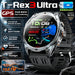 Outdoor GPS smartwatch with AMOLED display, waterproof design, and health tracking features