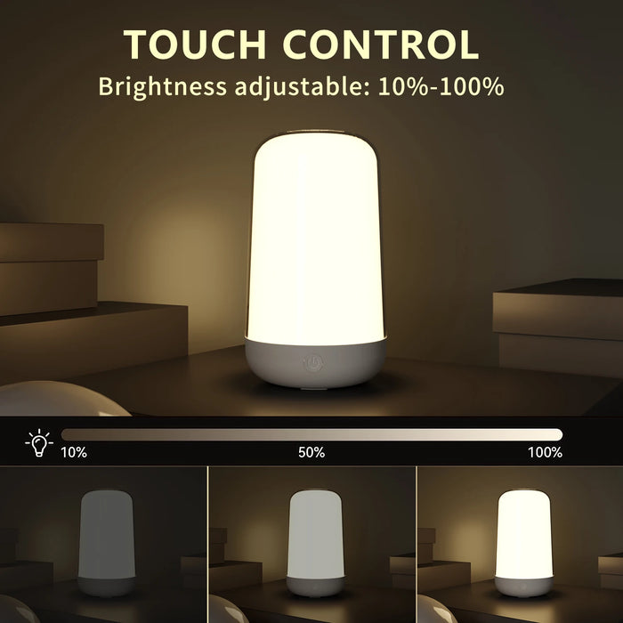 Smart RGB Night Light Lamp – Touch Control with App