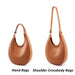 Half-Moon Shoulder Bag – Soft Versatile Leather Handbag for Women - Samanta Factory