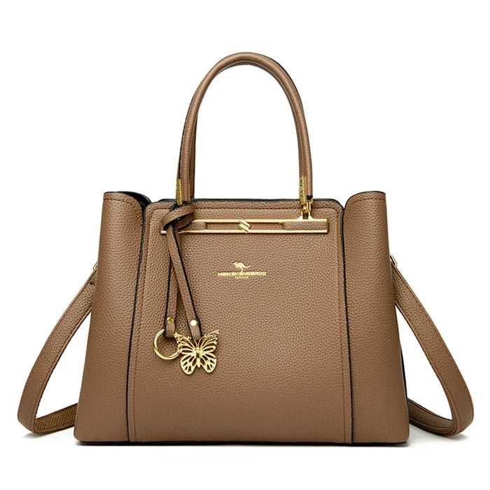 Women’s Tote Bag – Soft Microfiber Leather Casual Handbag with Zipper Closure - Samanta Factory