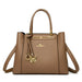 Women’s Tote Bag – Soft Microfiber Leather Casual Handbag with Zipper Closure - Samanta Factory
