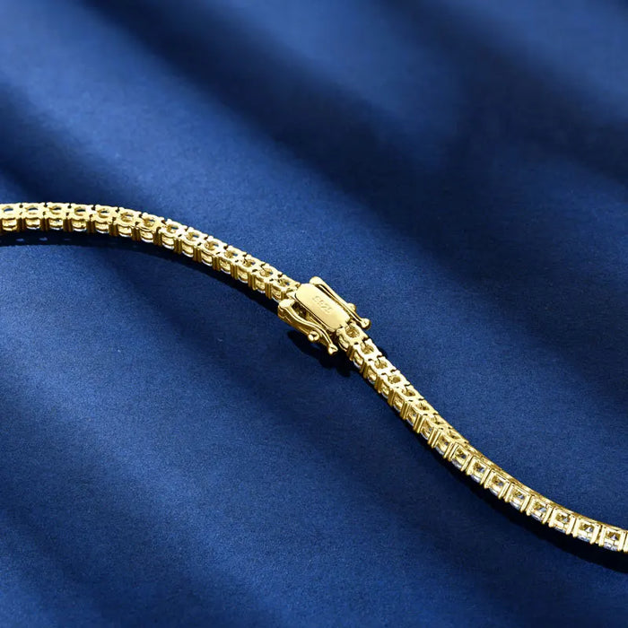Moissanite Tennis Bracelet – 925 Sterling Silver with Certificate - Samanta Factory