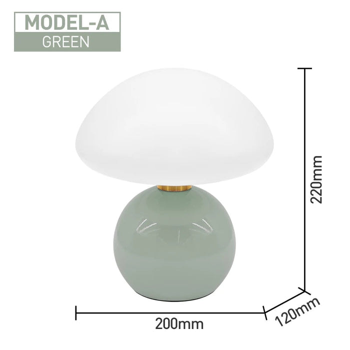 Modern LED Table Lamp – Dimmable Frosted Glass Shade - Samanta Factory