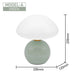 Modern LED Table Lamp – Dimmable Frosted Glass Shade - Samanta Factory