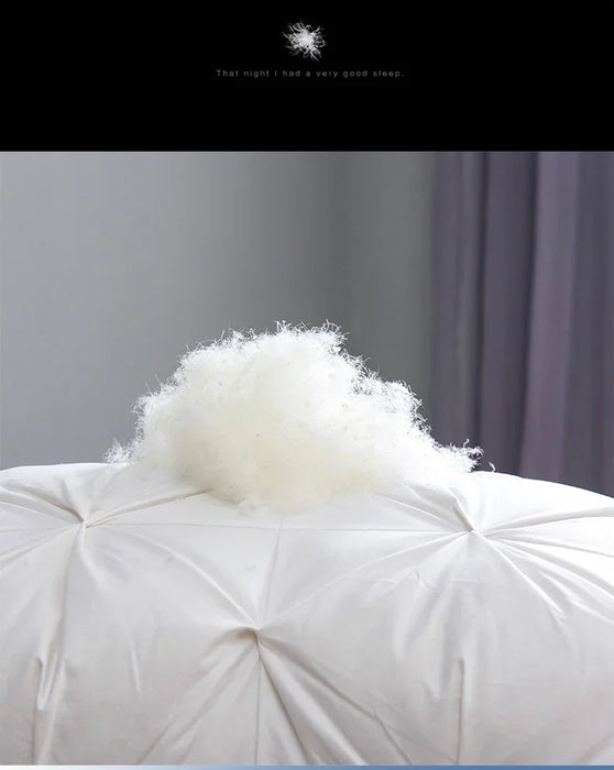 Goose Down Quilted Comforter – 100% Cotton All-Season Duvet, Breathable & Lightweight - Samanta Factory