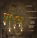 Wrought Iron Chandelier – Multi-Head Vintage Pendant Light for Restaurants & Hotels - Samanta Factory