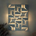 3D art dimmable LED wall sconce Italian design painted metal in black gold orange silver and white with remote control knob switch up down light diffusion for living room bedroom dining room hallway