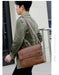 Men’s Business Satchel Bag – Slim PU Leather Shoulder Bag SF