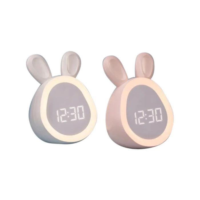 LED Cartoon Alarm Clock – Digital Display with Voice Control & Rechargeable Batter