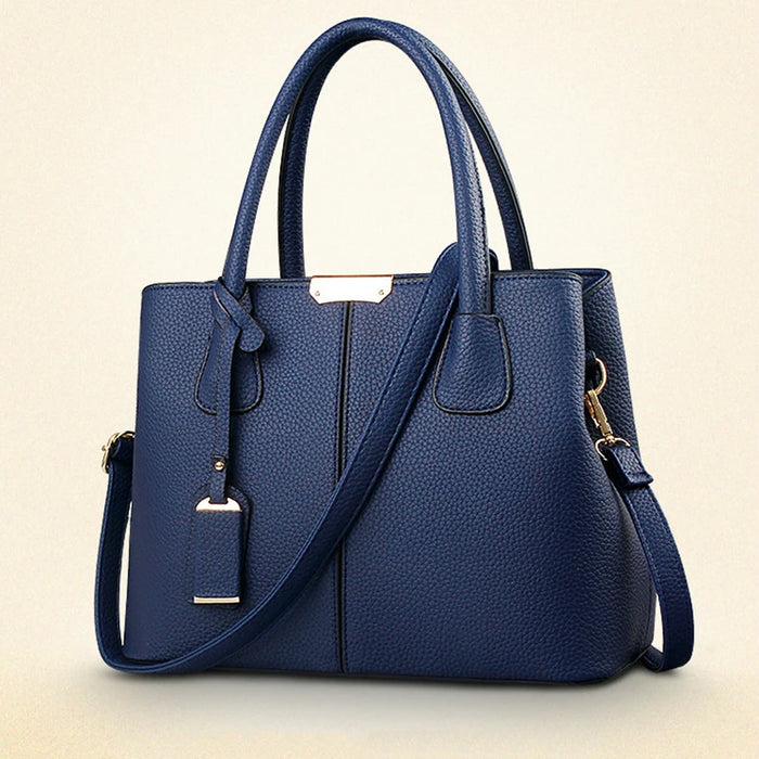 Ladies Large Tote Bag – Square Shoulder Bag, PU Leather Handbag & Crossbody for Women - Samanta Factory