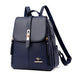 Women’s Leather Backpack – Fashionable White Shoulder Bag for Travel & School - Samanta Factory