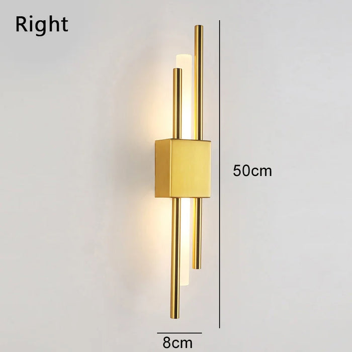 Contemporary Black & Gold LED Wall Lamp – Up & Down Light for Modern Interiors - Samanta Factory