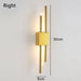 Contemporary Black & Gold LED Wall Lamp – Up & Down Light for Modern Interiors - Samanta Factory