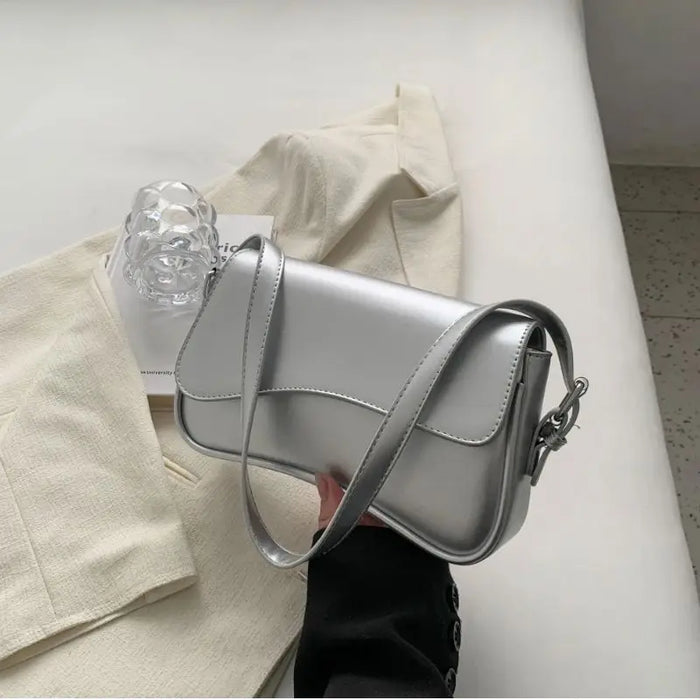 Women’s PU Saddle Bag – Stylish Hasp Closure & Interior Zipper Pocket - Samanta Factory
