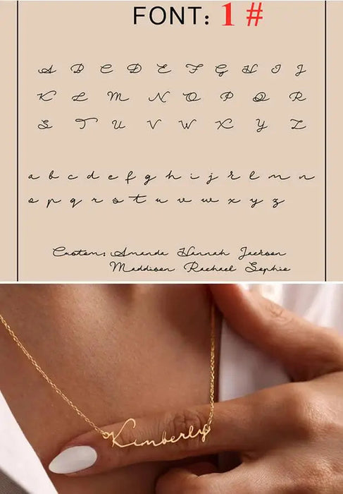 Custom Name Necklace – Personalized Pendant for Women Sf