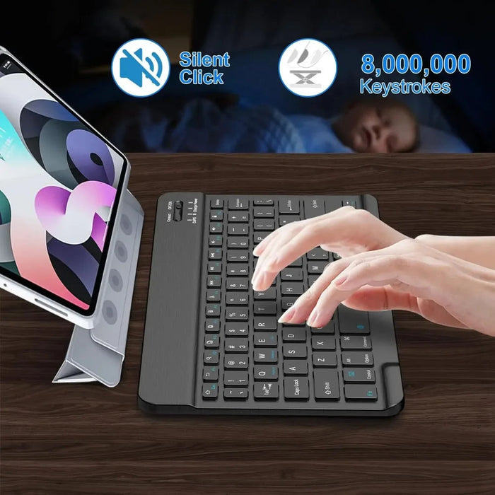 Bluetooth Tablet Keyboard – 7" & 10" Wireless Keyboard for iPad, Android & Windows SF