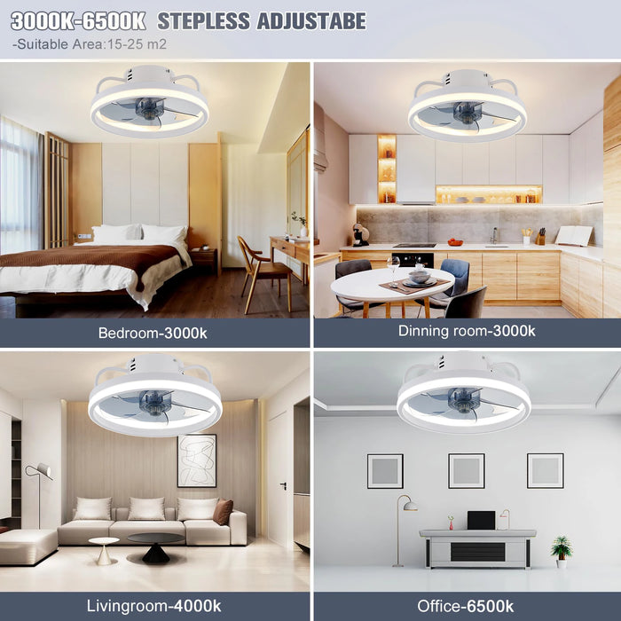 Smart Ceiling Fan with Light – Remote Controlled Modern LED Ceiling Fixture