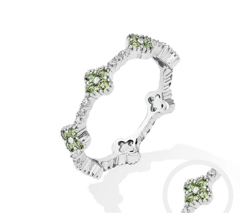 Moissanite Wedding Band – D-Colour VVS1 Round Cut in Sterling Silver