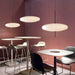 Modern Flying Saucer Pendant Light in Black or White – LED Hanging Ceiling Lamp for Living Room or Bedroom