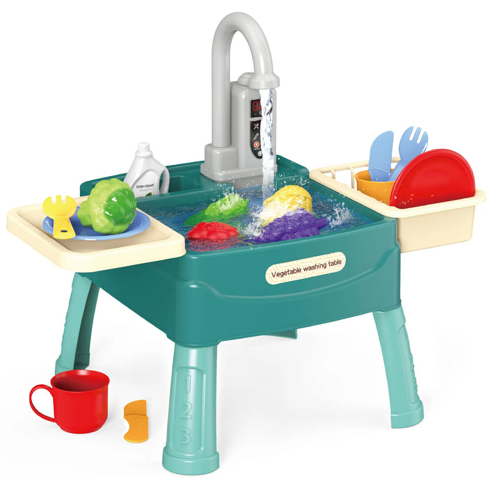 Kids Kitchen Toys Set – Realistic Plastic Cooking Playset for Ages 3–12
