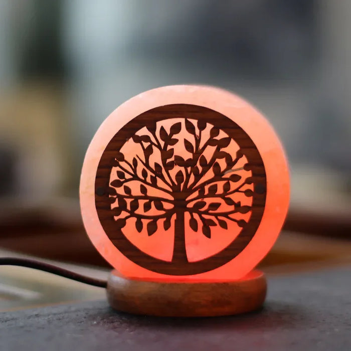 Himalayan Salt Lamp – Color-Changing LED with USB & Natural Air Purification