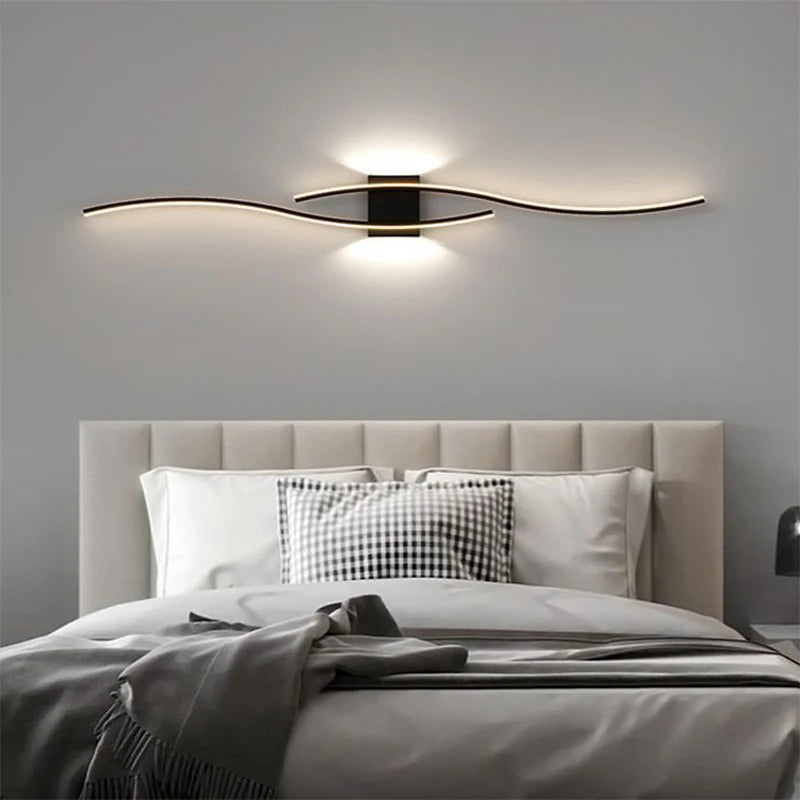 Sleek hardwired LED wall light with modern design and rust-resistant finish for hallway or bedroom use