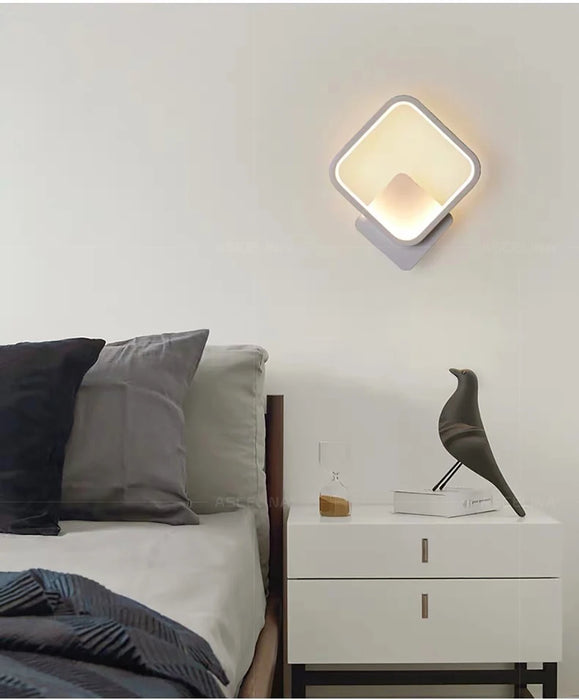 LED Wall Light – 3-Color Dimmable Lighting with Modern Minimalist Design