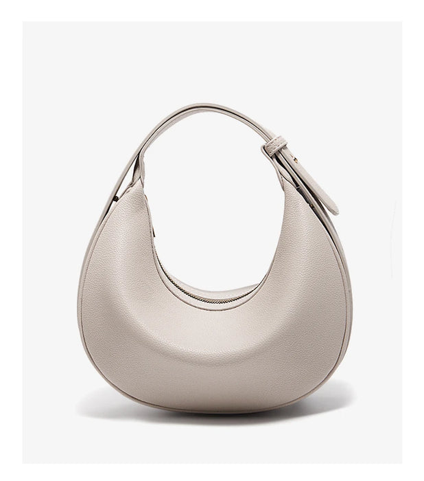 Chic Half-Moon Leather Handbag – Stylish Crossbody Bag for Women, Ideal Gift for Loved Ones - Samanta Factory