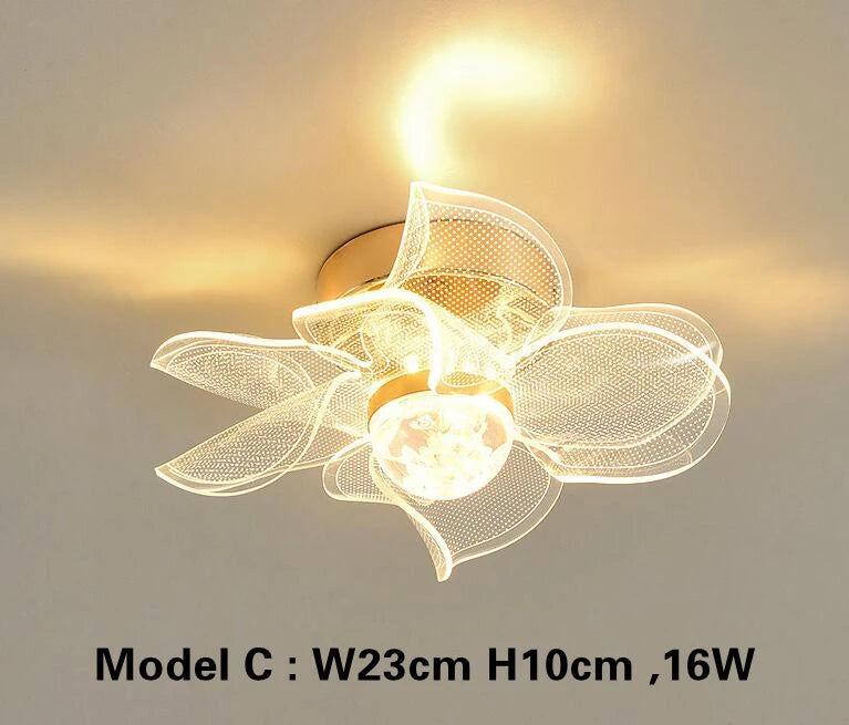 Crystal Pendant Light – Modern Loft Hanging Lamp with Iron & Glass Design
