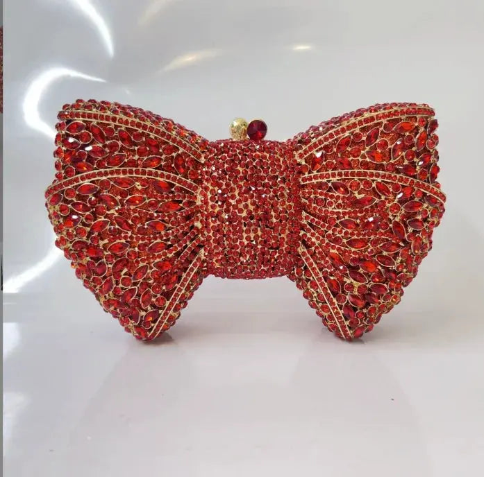 Metallic Minaudiere – Hard Party Clutch for Women SF