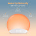 All-in-one sleep aid with sunrise alarm, sound machine, dimmable clock, and nightlight for restful sleep and natural wake-up

