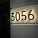 LED House Number Light – Outdoor Waterproof Illuminated Stainless Steel Address Plaque SF